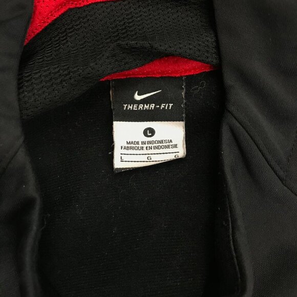 Nike Ohio State Basketball Therma-Fit Men Large Black & Red Hoodie Pullover - Picture 7 of 10